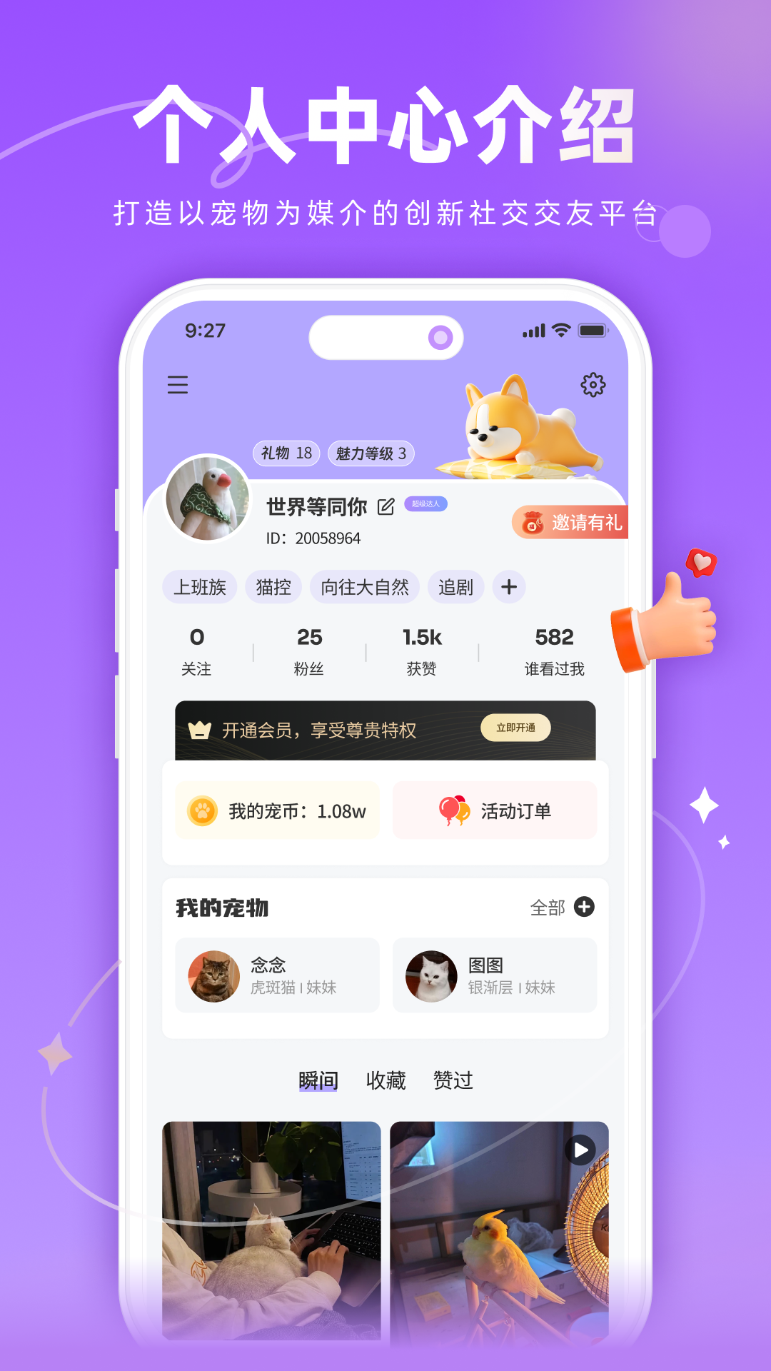 宠TA一生个人中心